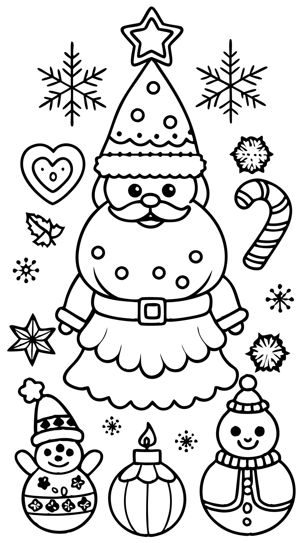 pages de coloriage de Noël imprimables